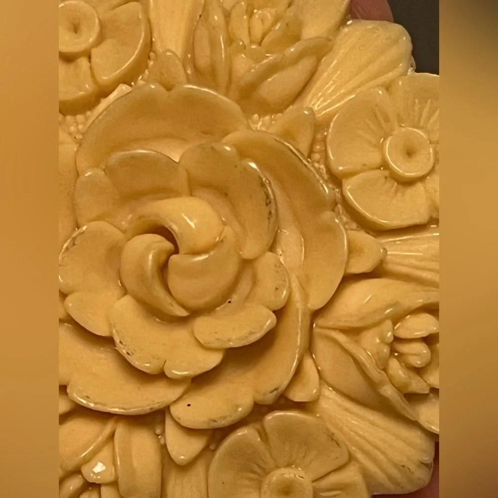 Vintage carved celluloid
